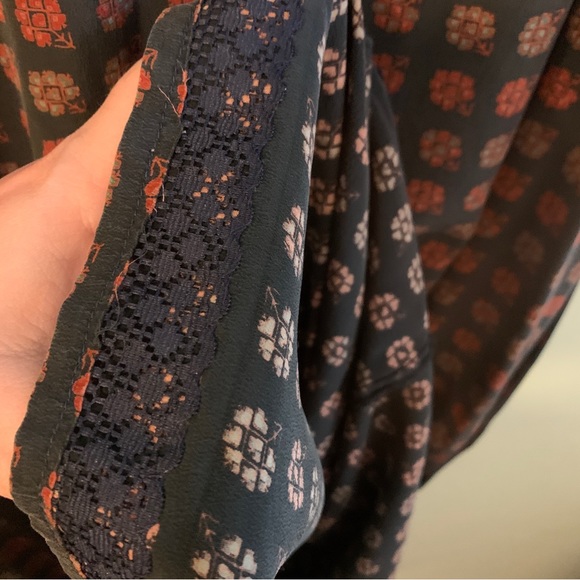 Vintage Kimberly Pure Silk By Bayard Tunic Blouson Dress with Buttons size 18 - Picture 6 of 7